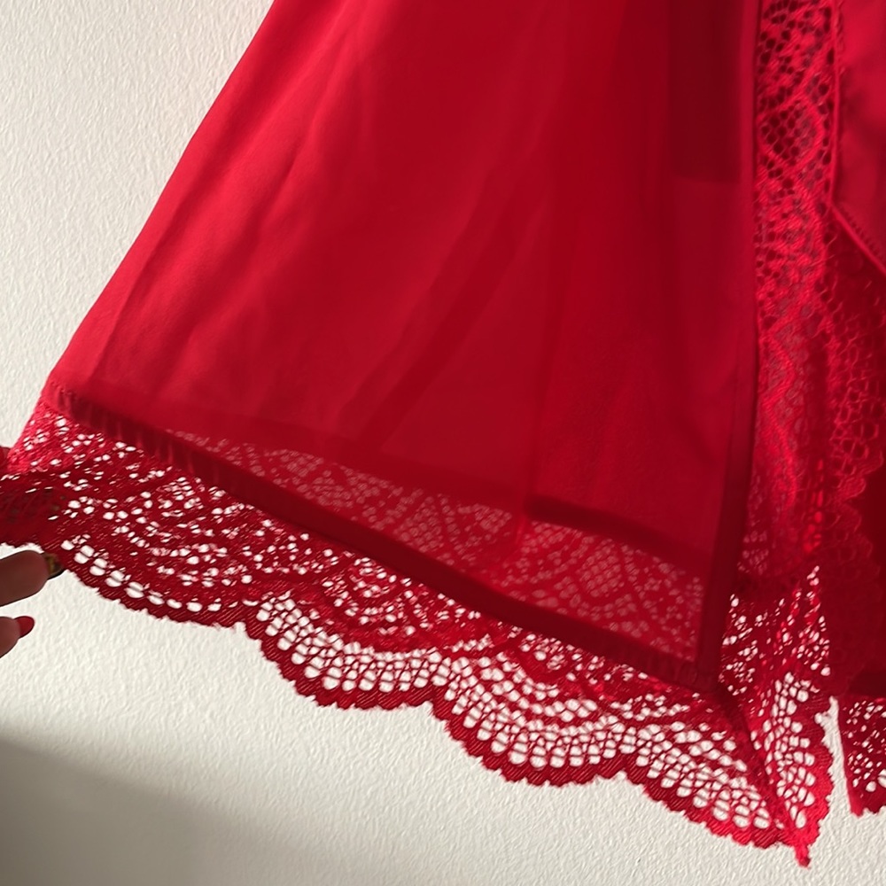 International Concepts Intimates Red Robe - Picture 2 of 5